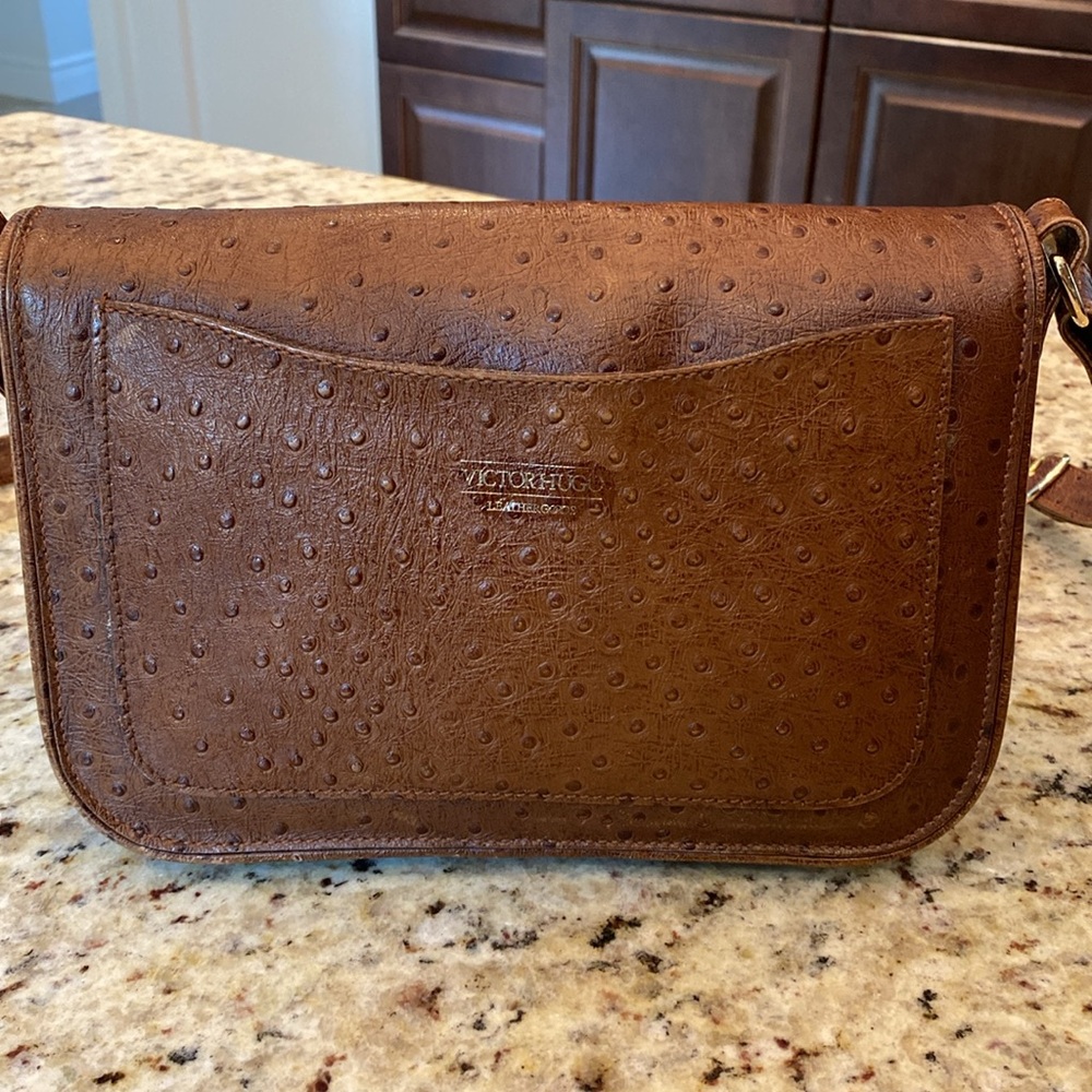 Vintage Victor Hugo Ostrich Leather Purse - Picture 4 of 15